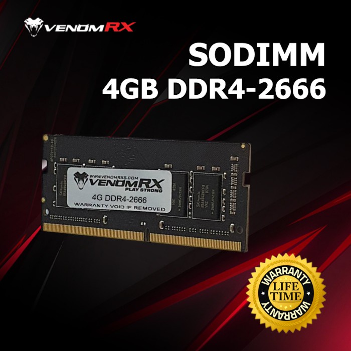 VenomRX Sodimm DDR4 4GB PC21333 / VenomRX 4GB DDR4 PC21333 2666mhz