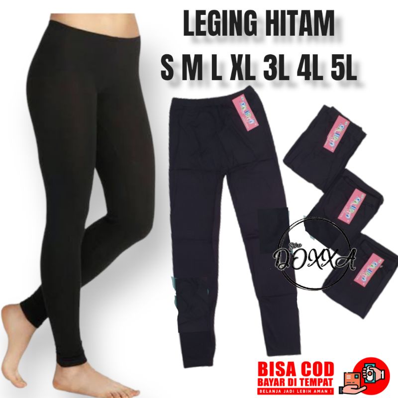 Legging Wanita Panjang Celana Dalaman Gamis Warna Hitam