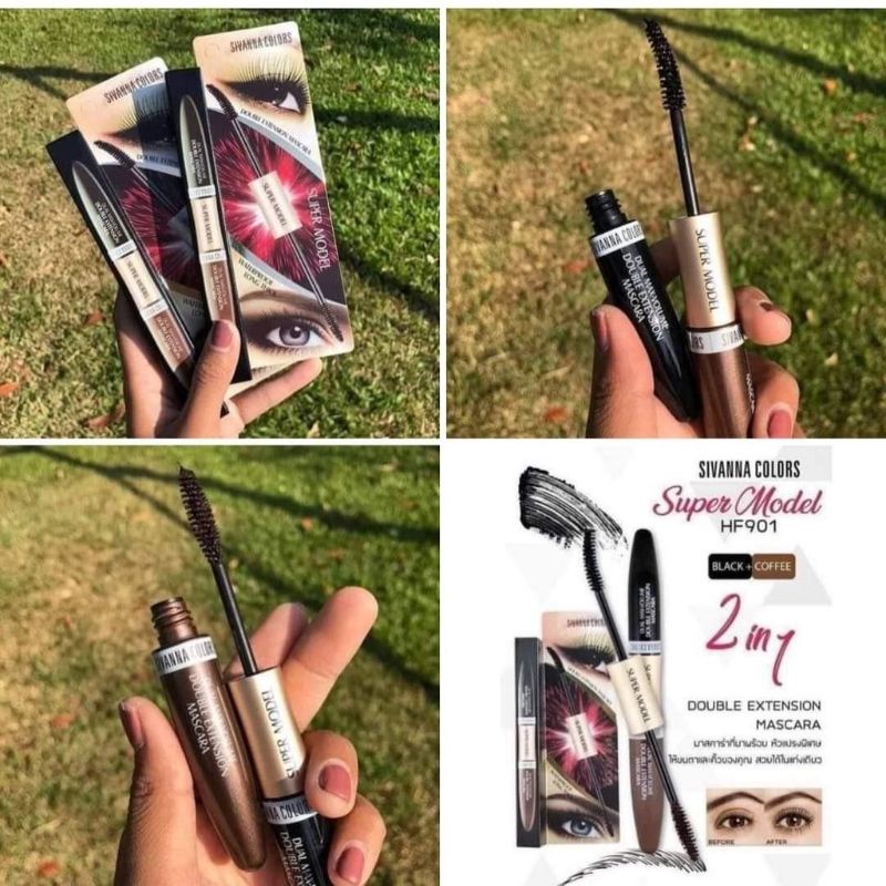 Sivanna Colors Super model 2in1 Double Extension Mascara