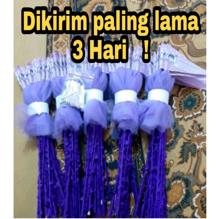 bendera aqiqah+ tiang + jaring telur lengkap