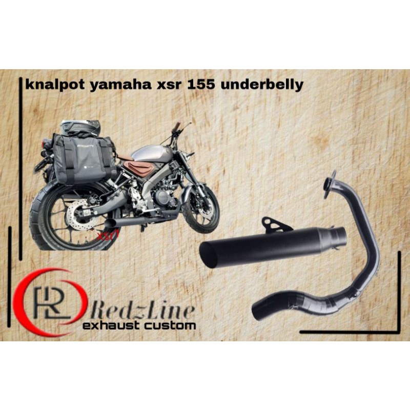Knalpot yamaha xsr 155 underbelly