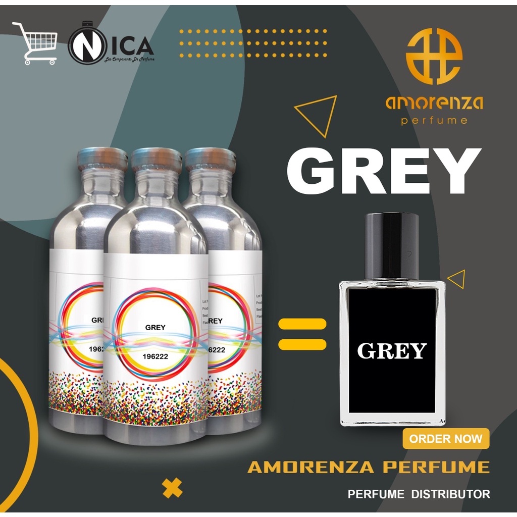 Bibit Parfum Murni Grey - Nica Fragrance 500ml Segel Pabrik