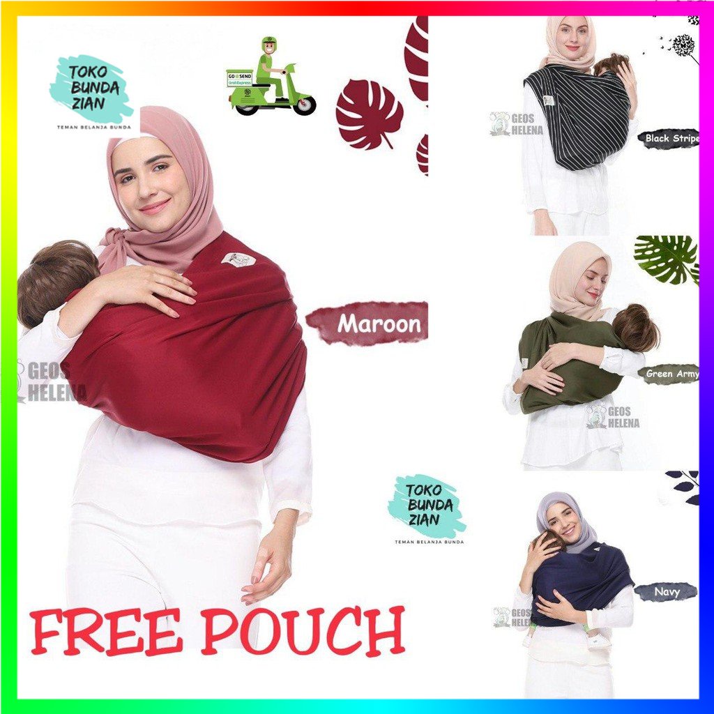 Gendongan Geos Helena TERLARIS | Gendongan Kaos | Gendongan Bayi Premium