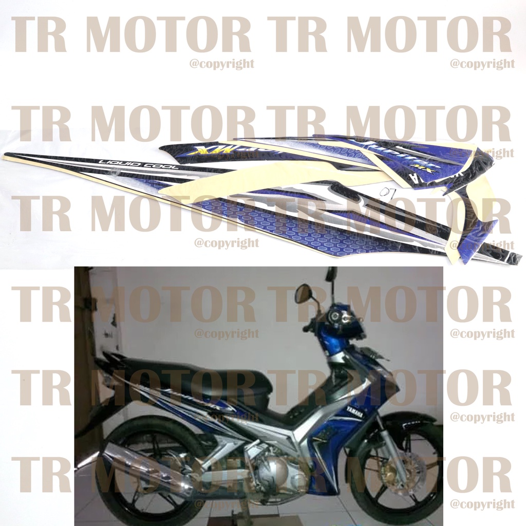 Stiker Motor Jupiter MX 2007 Sticker Striping Lis Full Set Motor