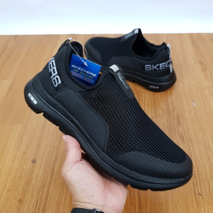 Nikmati Sepatu Skechers Pria/Skechers Go Walk 5 Downdraft / Skecher /Fullblack Promo