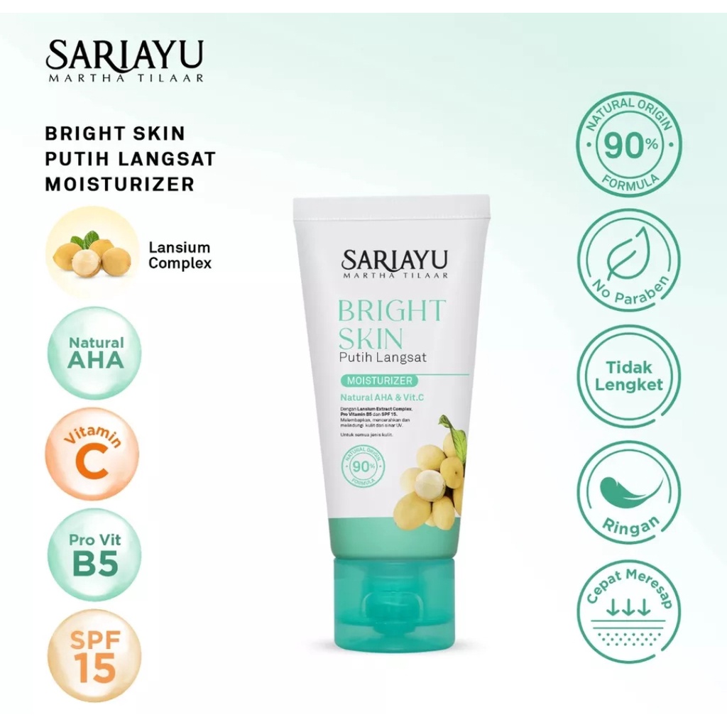 Sariayu Putih Langsat Moisturizer 35gr Mencerahkan 2x lebih dahsyat