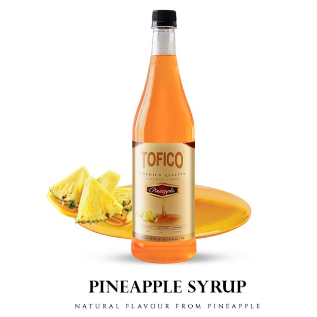 

Tofico Syrup pineapple natural flavour 1 Liter Tofico Sirup nanas