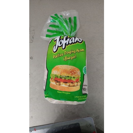 

daging ayam patties burger jofrans 900gram isi 15