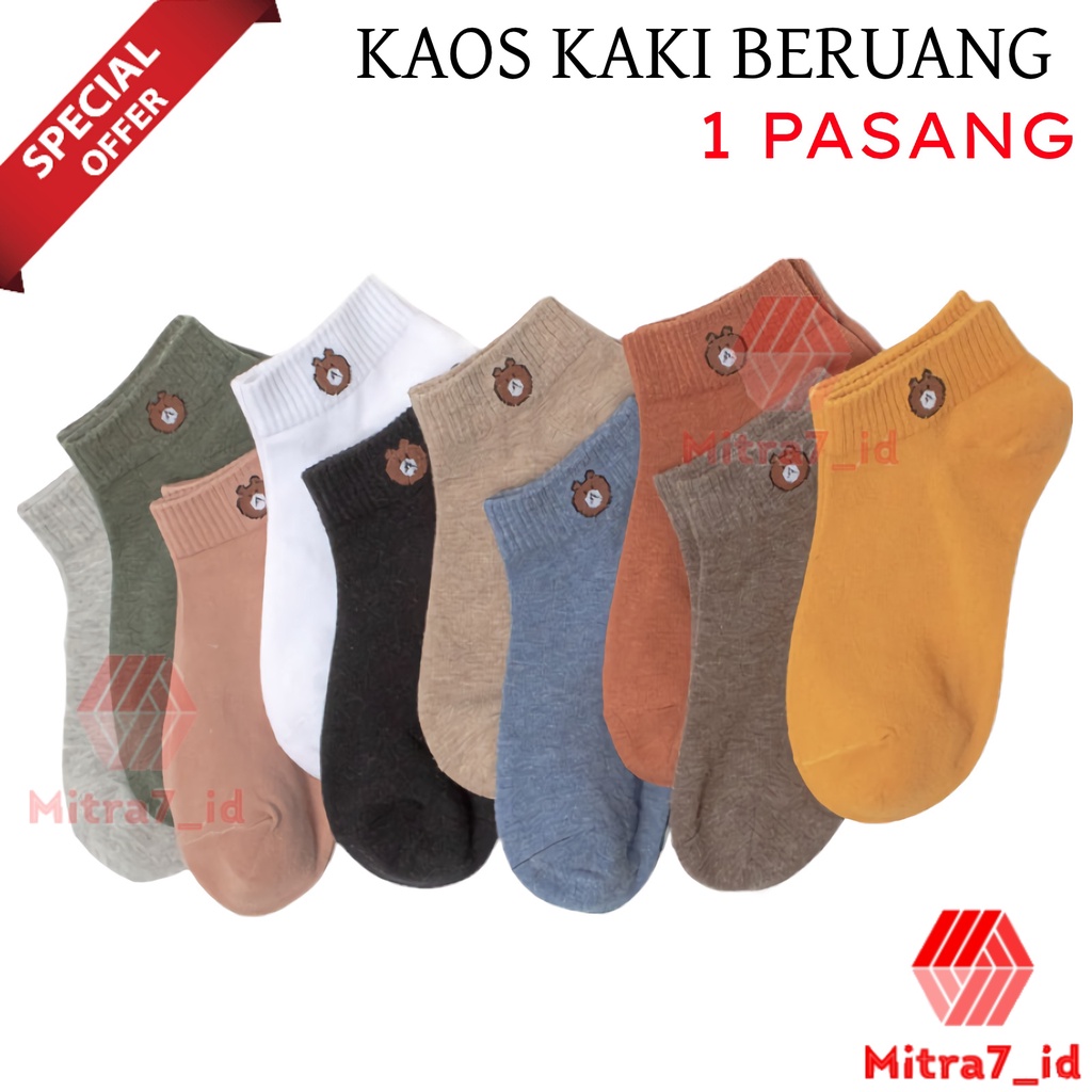 [M7] KAOS KAKI BERUANG / KAOS KAKI  / KAOS KAKI KARAKTER / KAOS KAKI ANGKLE / KAOS KAKI PENDEK SEMATA / KAOS KAKI DEWASA