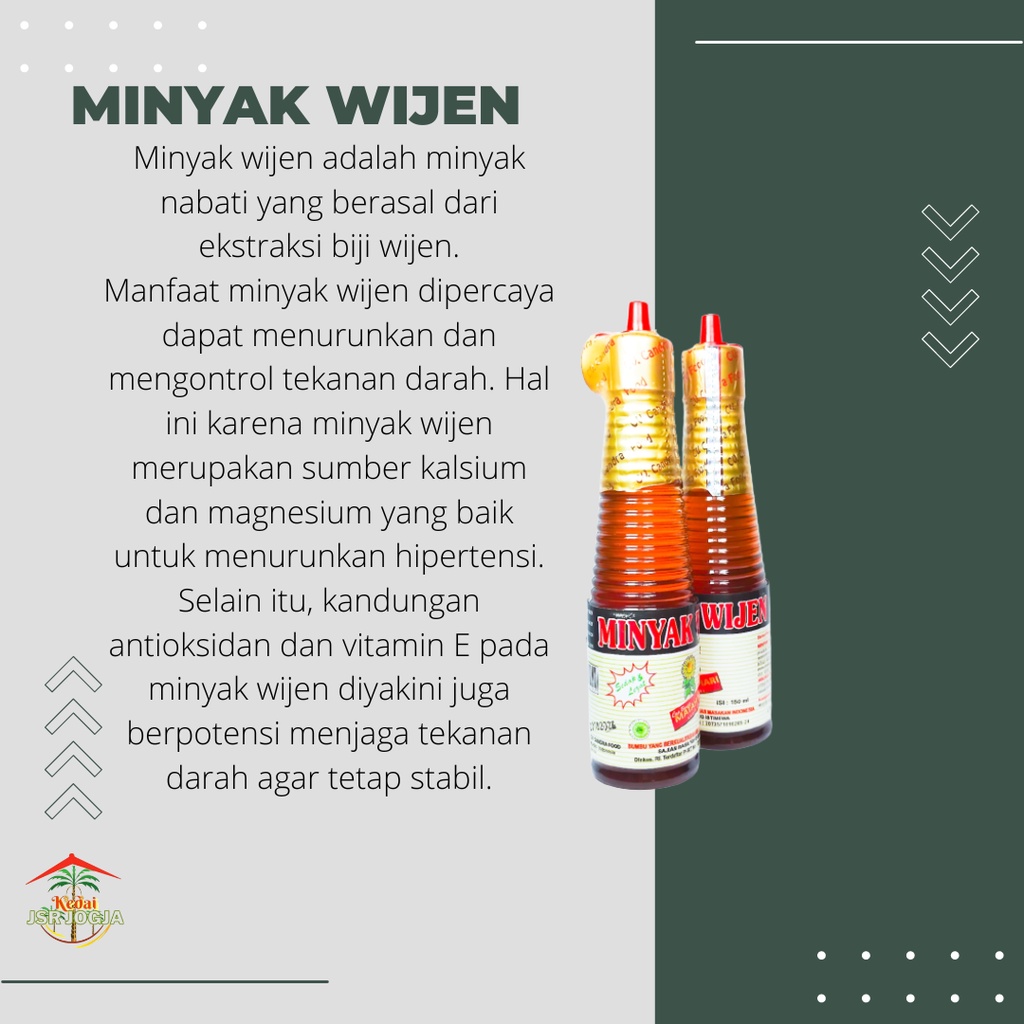 minyak wijen 150ml halal