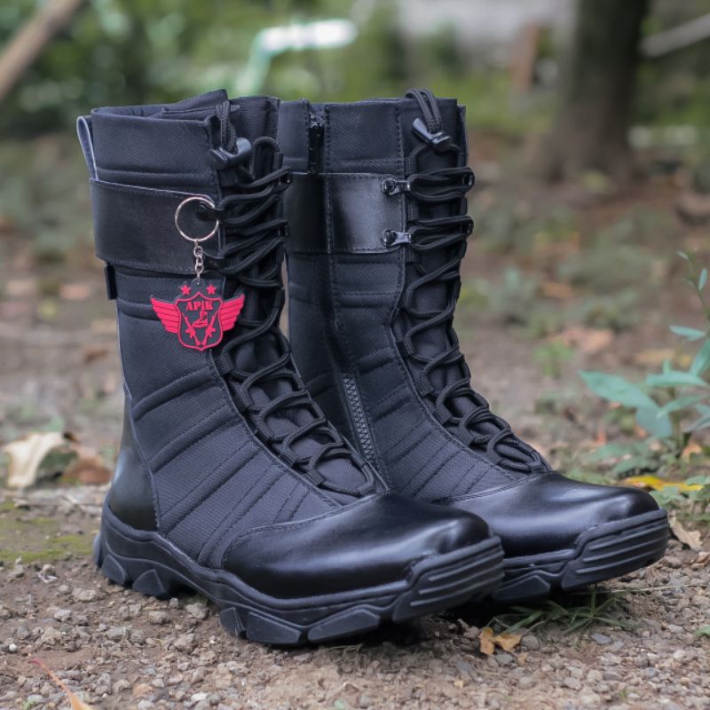 SEPATU PDL NINJA APIK MODEL TERBARU BAHAN KULIT SAPI ASLI SEPATU PDL DINAS LAPANGAN TNI POLRI SECURITY SATPAM SEPATU BOOTS PRIA DAN WANITA