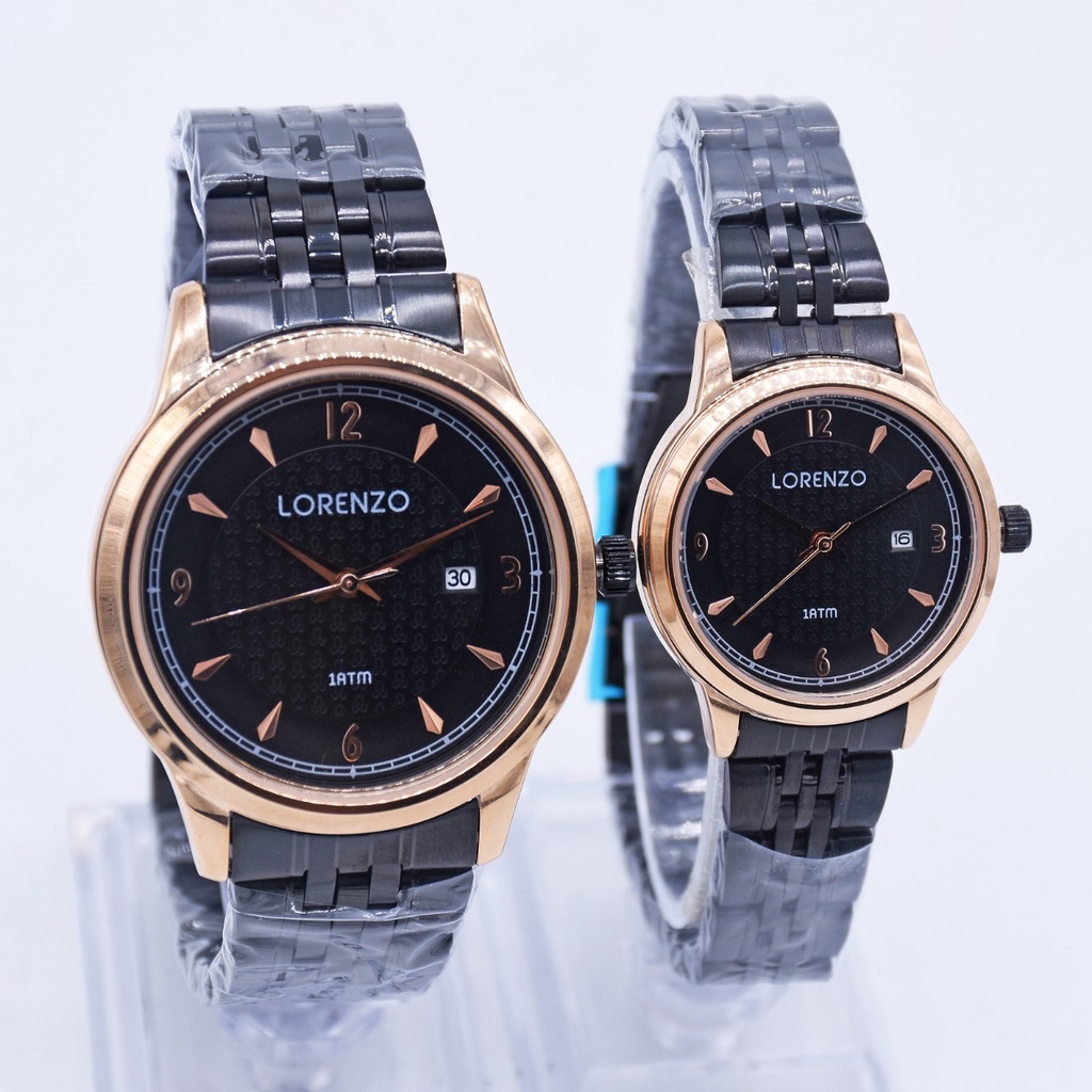 JAM TANGAN COUPLE LORENZO 5106 5106M 5106L ORIGINAL HARGA COUPLE