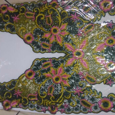 renda bordir kaftan gamis