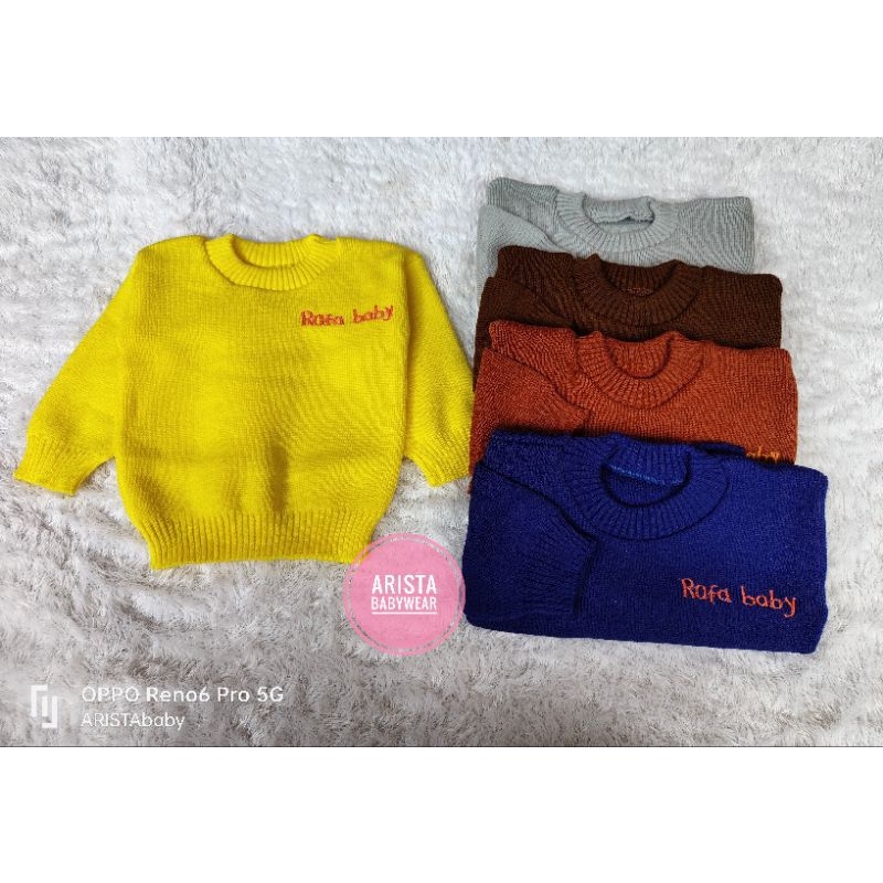 RAFFAbaby - atasan sweater bayi rajut premium