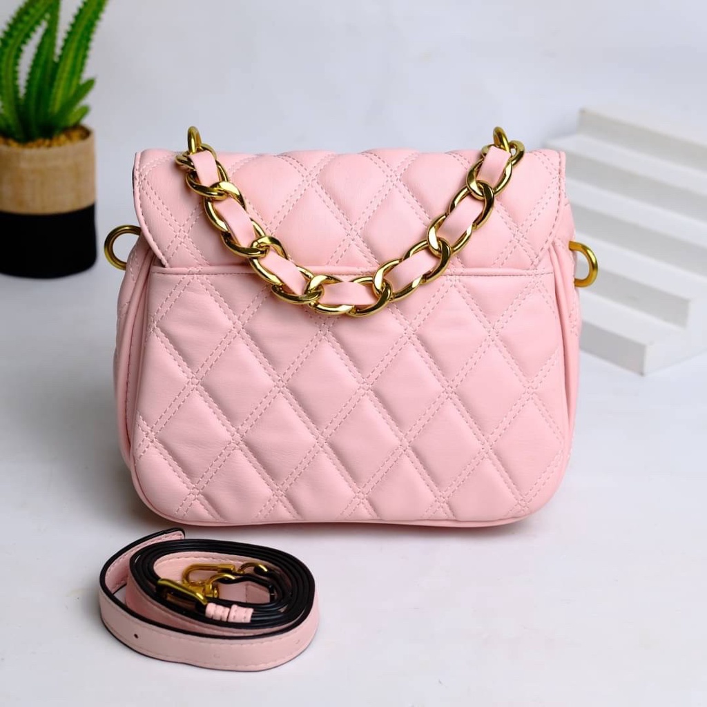 TAS WANITA SELEMPANG GS QUILTED SLING BAG GS206 PREMIUM IMPORT