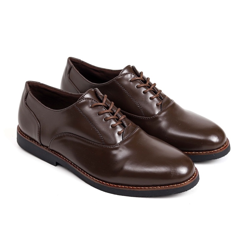 DEMBBLE BROWN |ManNeedMe x Lvnatica| Sepatu Vintage Pria | Pantofel Pria Kantor Formal Shoes ORI