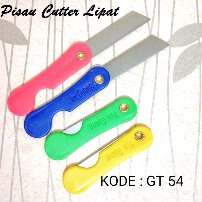 

Cutter Lipat Mini Pisau Lipat Kecil Silet Cuter Warna Warni