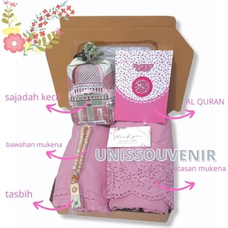 hampers box al dan mukena dewasa lengkap souvenir/wedding/gift /tukar kado