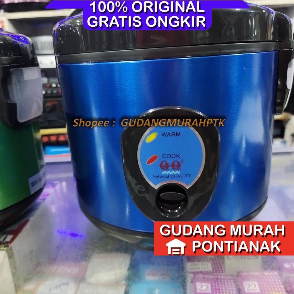 Ricecooker National Quality QQ Penanak Nasi sekaligus penghangat menghangatkan warm