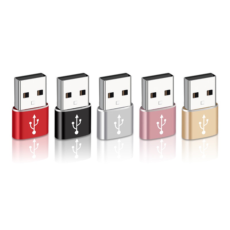 Adapter Converter USB OTG Male Ke Tipe-C Female Untuk Handphone / PC