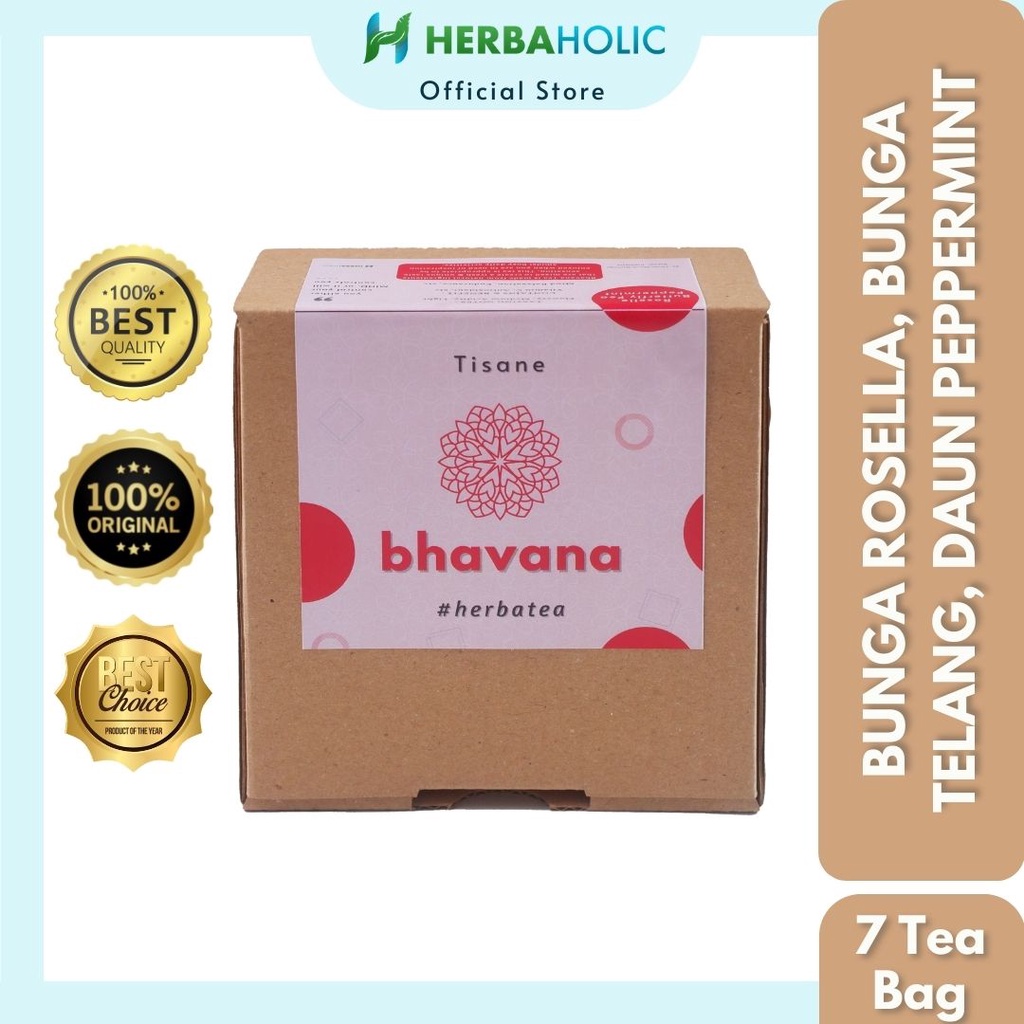

Herbaholic.id Teh Herbal Bhavana Varian Box