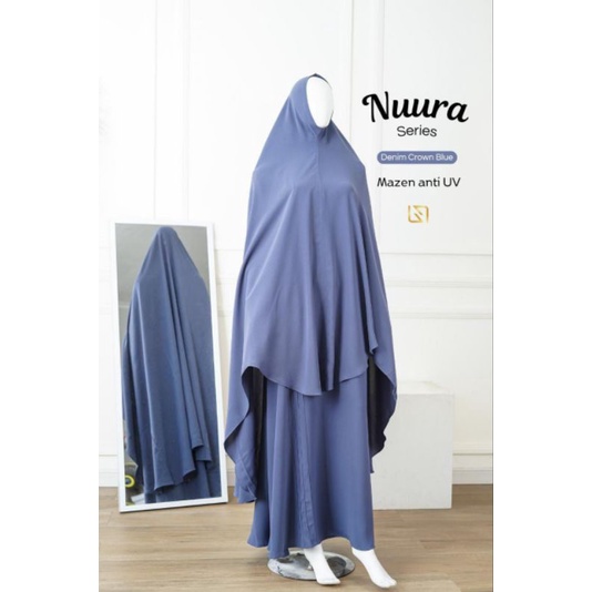 Nuura set Gamis Nuka Bahan Mazen sultan