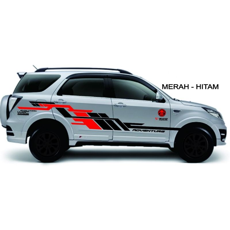 0359 STICKER MOBIL VARIASI STICKER TERIOS 2016 BODY MOBIL VARIASI CUTTING STICKER MOBIL TERIOS ,RUSH