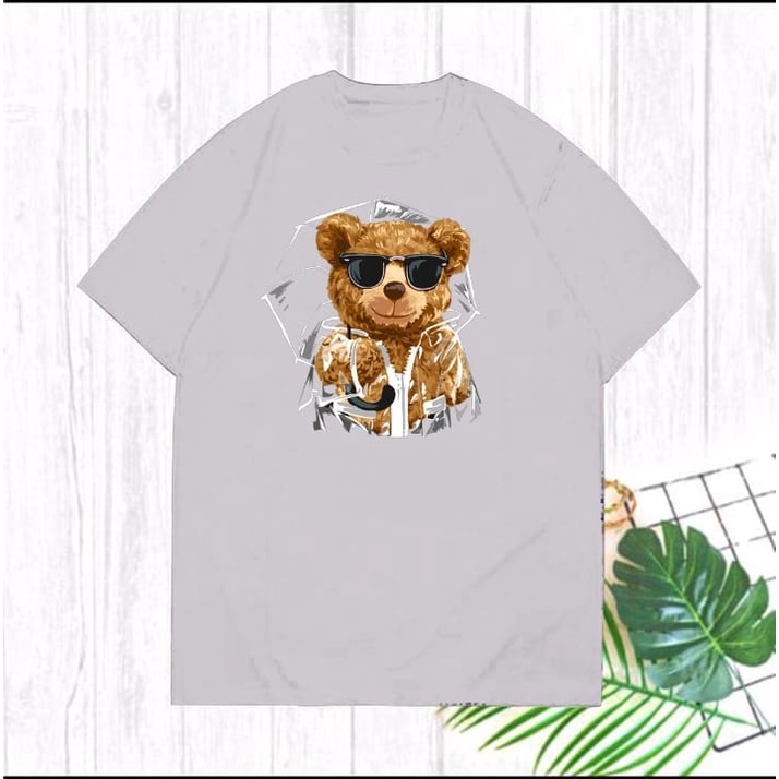 KAOS BEAR CUTE FASHION WANITA OVERSIZE