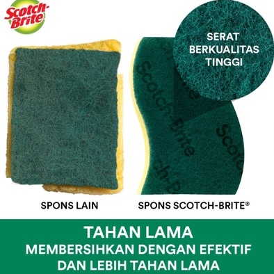 3M SCOTCH BRITE SPONS SABUT CUCI PIRING (BELI 1 RENTENG LEBIH MURAH)