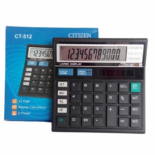 

CALCULATOR / KALKULATOR CITIZEN CT-512 / CT512 ( 12 DIGIT )