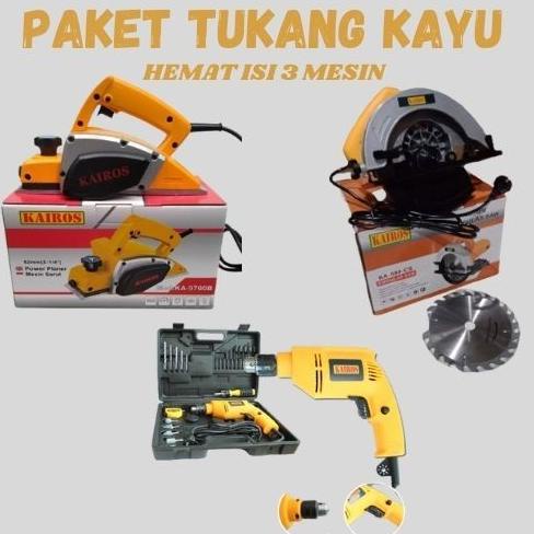 PI315 PAKET TUKANG KAYU MESIN SERUT KAYU MESIN GERGAJI KAYU LISTRIK ME