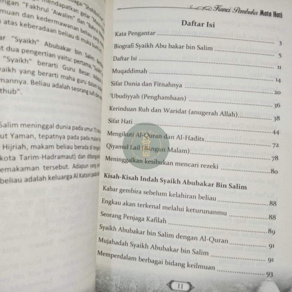 Kunci Pembuka Mata Hati Terjemah Kitab Miftahus Sarair Terjemah Miftahus Sarair Terjemah Miftahus Saroir Karya Syaikh Abu Bakar Bin Salim - Kota Ilmu