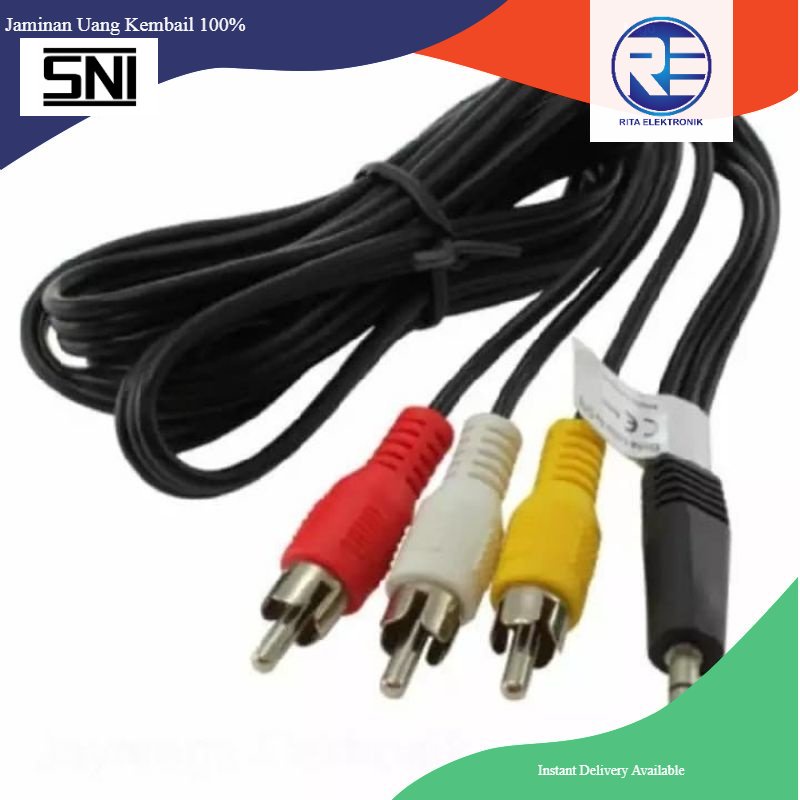 KABEL AV/ KABEL RCA 1X3 3in1