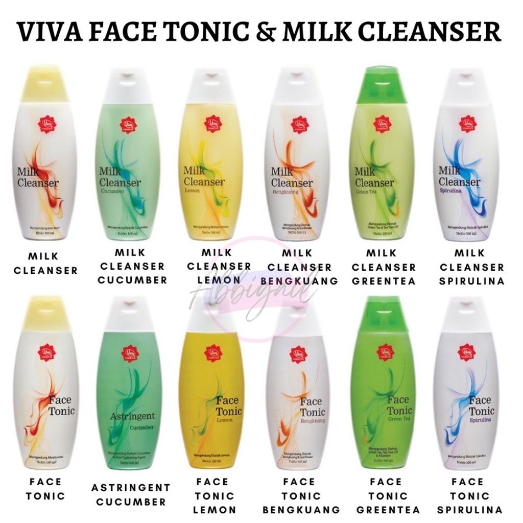 𝘈𝘉𝘎✰ Viva Face Tonic / Air mawar Pembersih Kotoran Minyak Dan Makeup / Viva Face Toner 100ml 2025