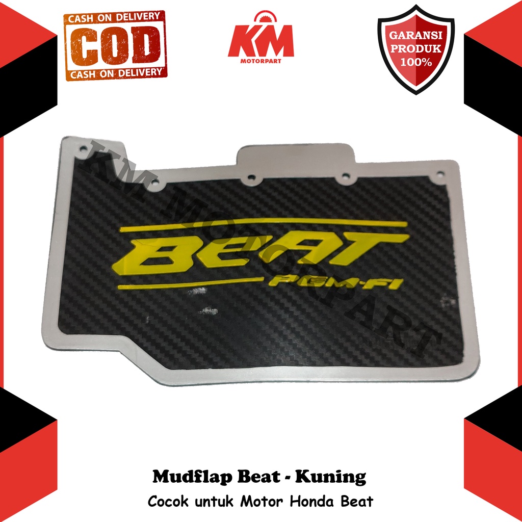 Mudflap Mud Flap Beat Fi Penahan Lumpur Model Karbon Pelindung Motor Aksesoris Variasi Beat