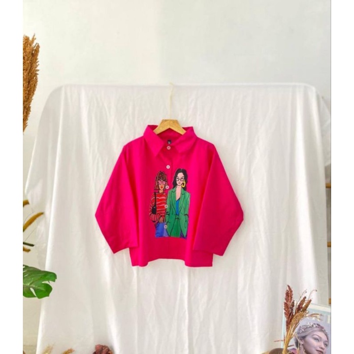 JESSY SHIRT - KEMEJA WANITA - KEMEJA OVERSIZE - ATASAN