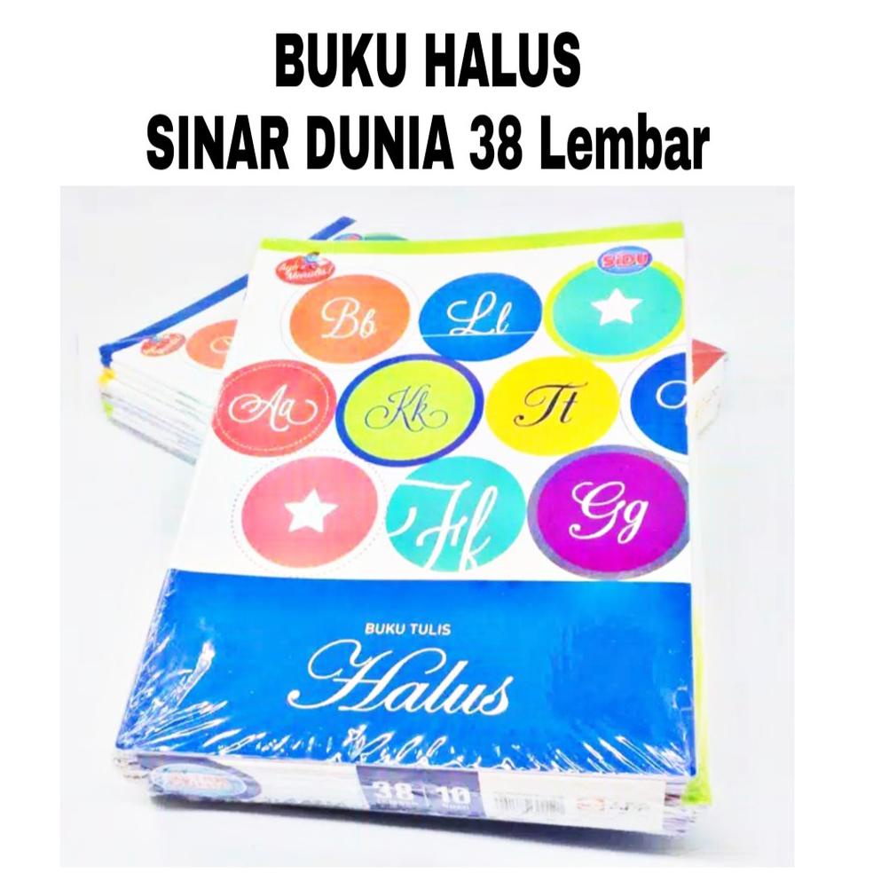 

TERLARIS Buku Tulis Halus Sinar Dunia 38 lembar $ 873
