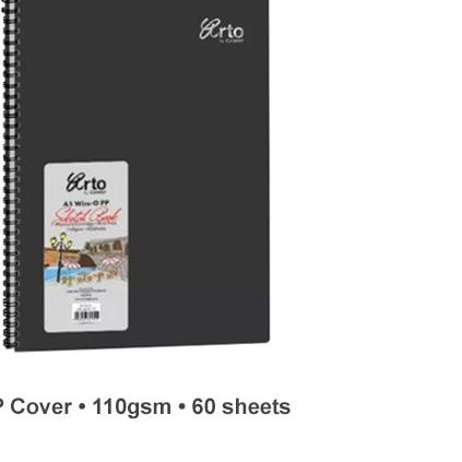 

Arto A5 Wire-O PP Cover Sketch Book 110gsm