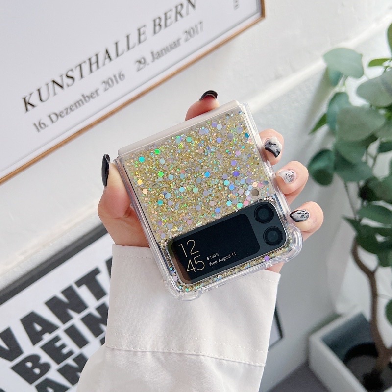 Casing Full Glitter Samsung Galaxy Z Flip 4 Z Flip 3 2  ZFlip 4 Zflip3 Zflip4 Flip4 Flip3 FLip2 Fold READYSTOCK [AVAILABLE BANYAK WARNA]