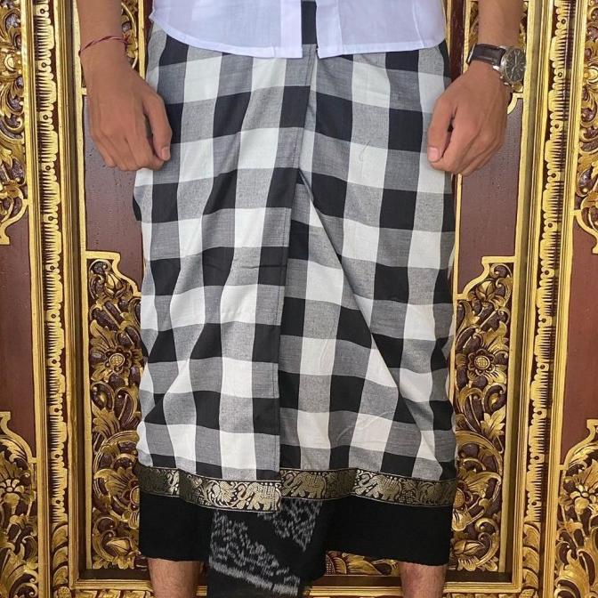 ardiikbal27 Saput poleng kotak catur pakaian adat Bali pria TERLARIS TERPERCAYA ORIGINAL