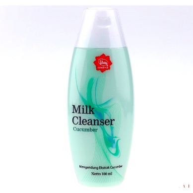 milk cleanser cucumber pembersih wajah kulit berminyak dan kulit kusam viva