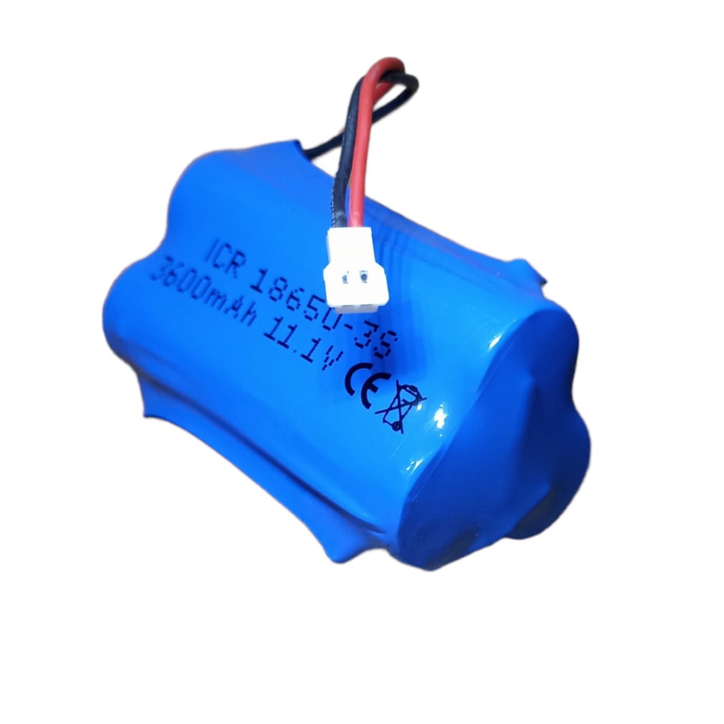 Batrai RC/ Mainan Anak/ Baterai Speaker &amp; Elektronik Lainnya 3X 18650 3600mAh 11.1V Protektor BMS 3S 10A Konektor JST LOSI