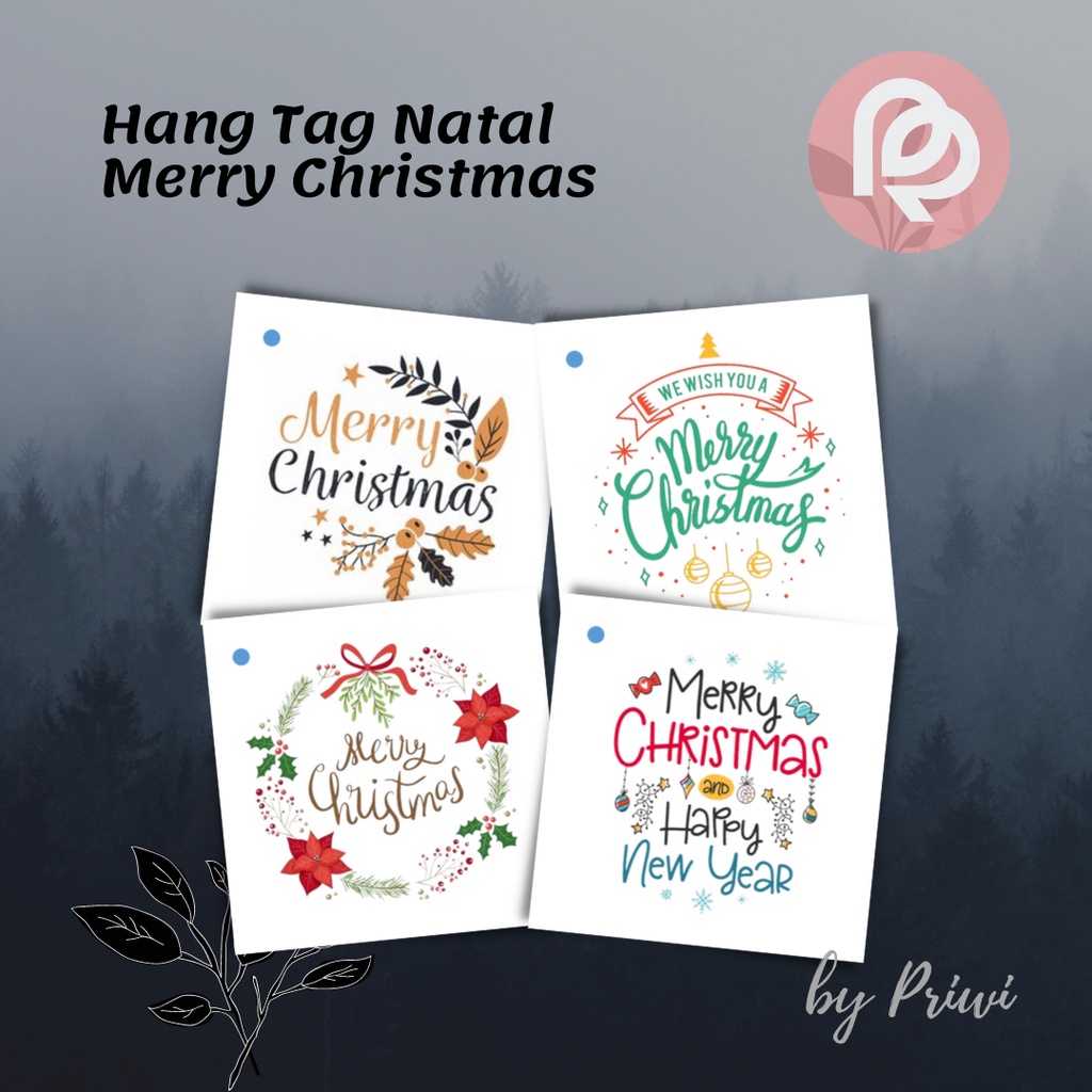 

HANG TAG NATAL TAHUN BARU MERRY CHRISTMAS GREETING CARD CUSTOM