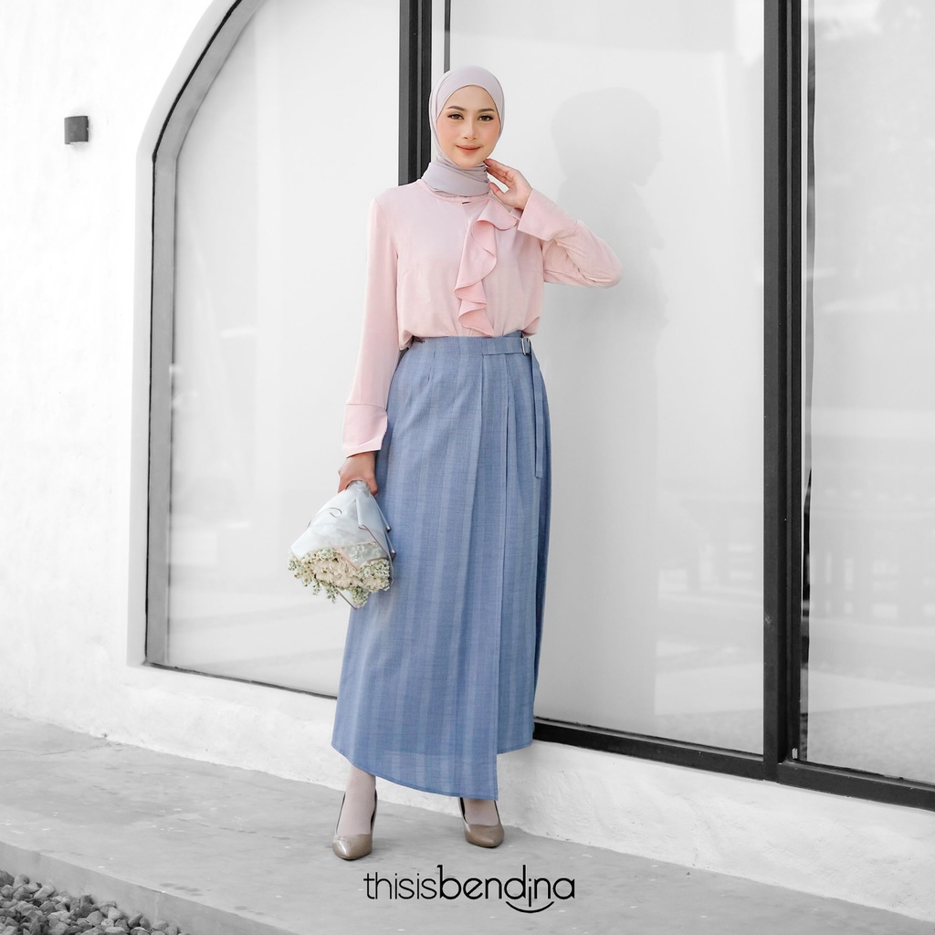 THISISBENDINA Rok Panjang Kotak kotak NUE Skirt