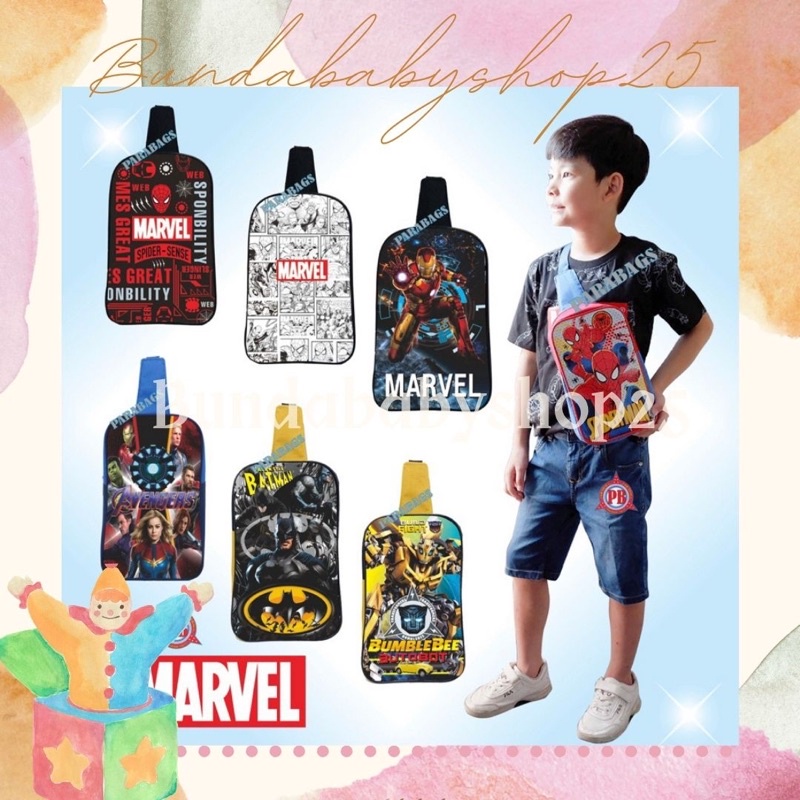 Tas Selempang karakter anak,Tas pinggang anak, Tas kekinian anak, tas samping anak,Tas pundak anak c