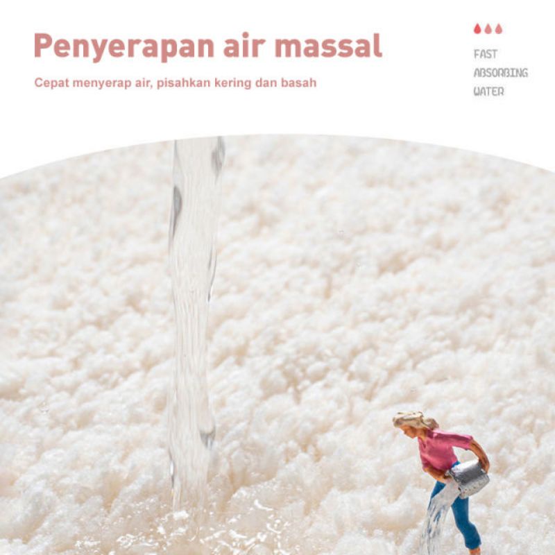 Zoyands Zakka Karpet Bulu Kamar Tidur Estetik Kamar Tidur Minimalis Karpet Bulu Halus Lembut Cozy