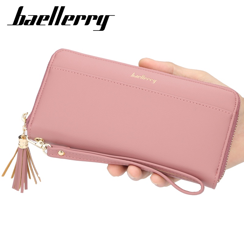 BAELLERRY N5525 Dompet Wanita Panjang Bahan Kulit PU Leather Premium WATCHKITE WKOS