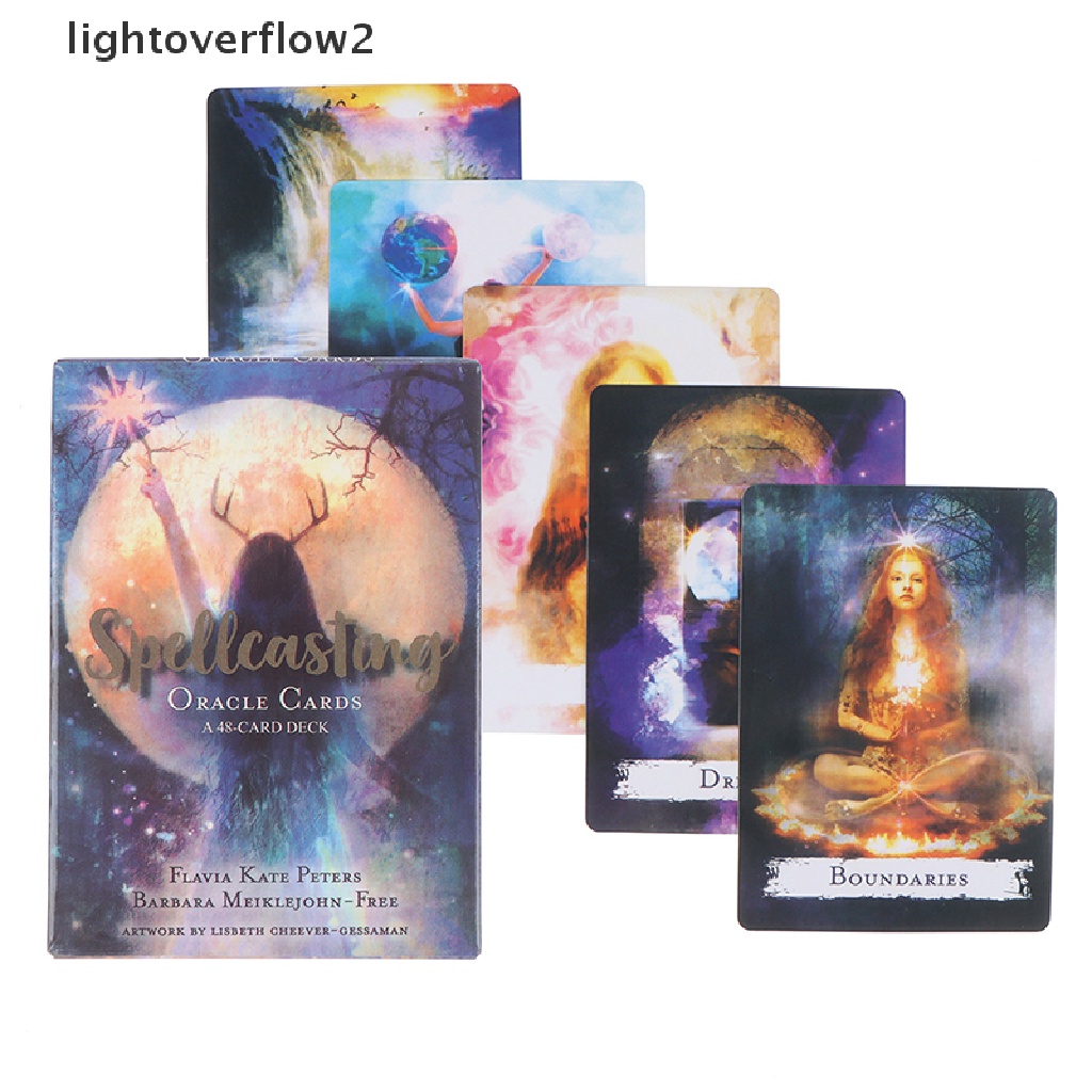 (lightoverflow2) 48pcs Kartu Tarot Ramalan Untuk Pesta