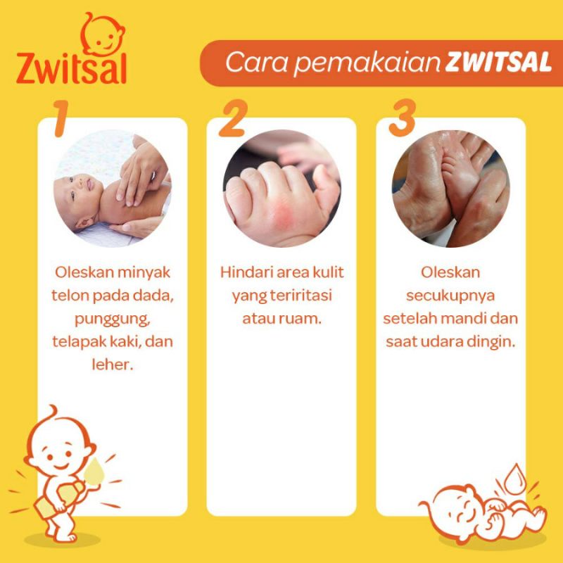 Zwitsal Baby Natural Minyak Telon 60 ml | 100ml ~ ORIGINAL 100%