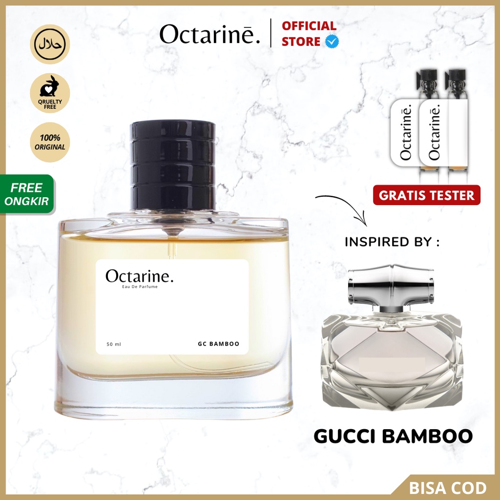 Octarine - Parfum Wanita Tahan Lama Aroma Fresh Lembut Elegan Inspired By GC BAMBOO | Parfume Perfume FarfumPria Wanita Minyak Wangi Cewek Cowok Murah Original